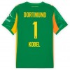 Camisola Borussia Dortmund Kobel 1 Guarda Redes 2025-26 Verde Manga Curta